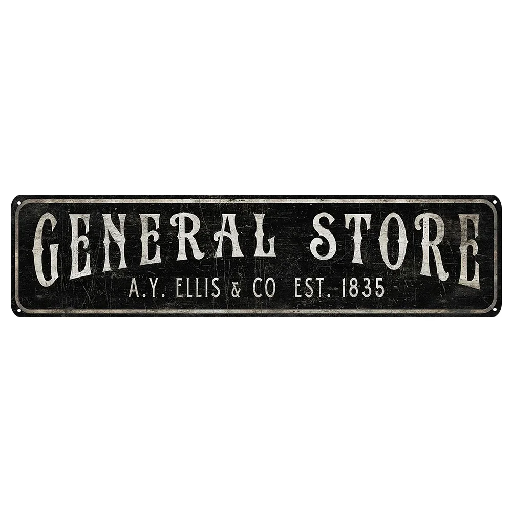 General Store Firewood, Aluminum Sign, Durable Indoor And Decoration, Home, Bar, Cafe, Holiday Celebrations, Wall Hanging