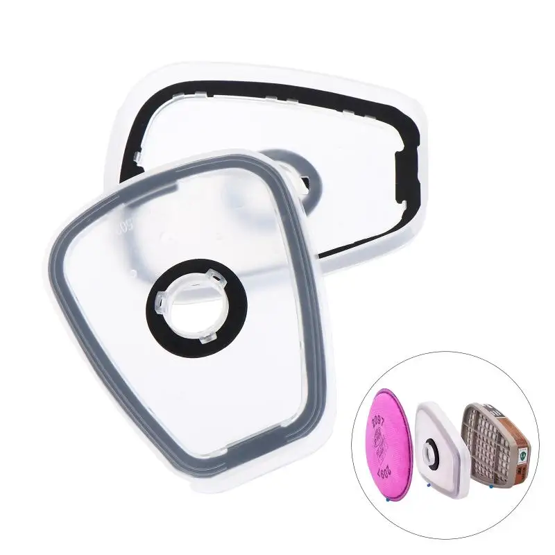 【S】2/4PCS 502 Filter Adapter Fit For 2091/7093 Particulate Filter For 6200/7502/6800/5000 Series Gas Respirator Mask Accessories