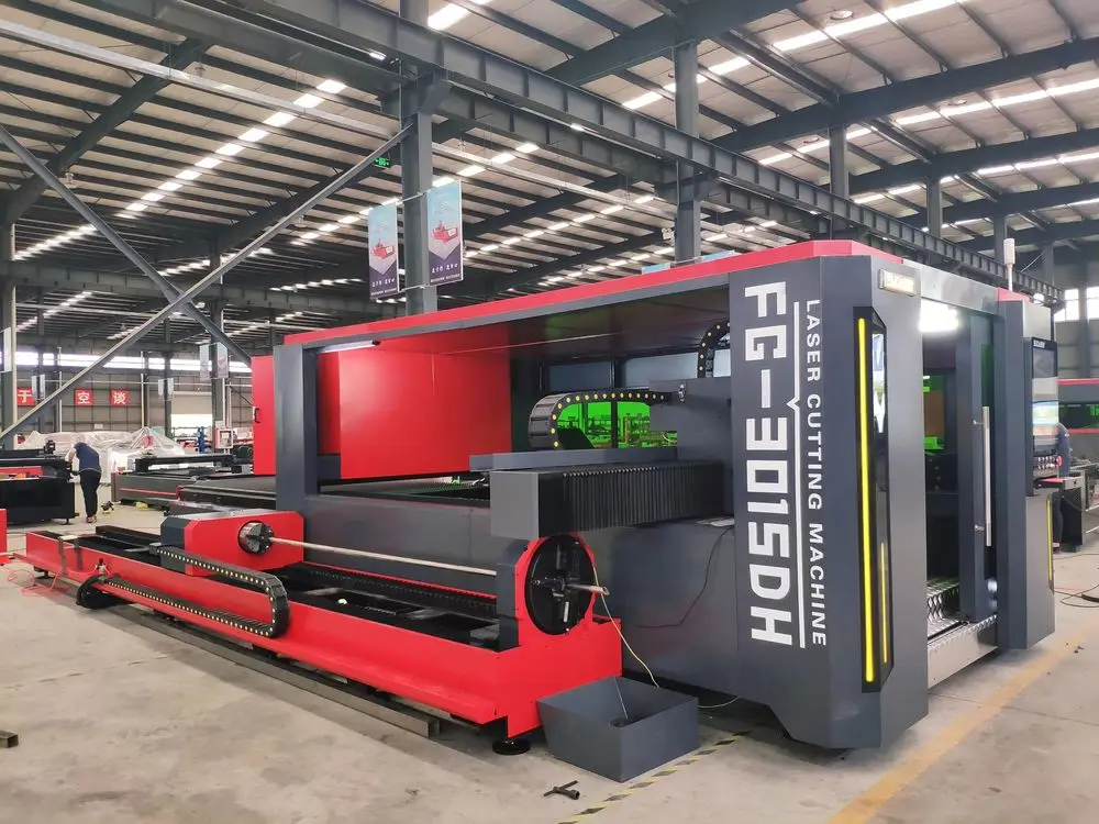 

6kw 12kw High Power Raycus Laser Source Fully-Enclosed Fiber Laser Cutting Machine for Metal with AI Support