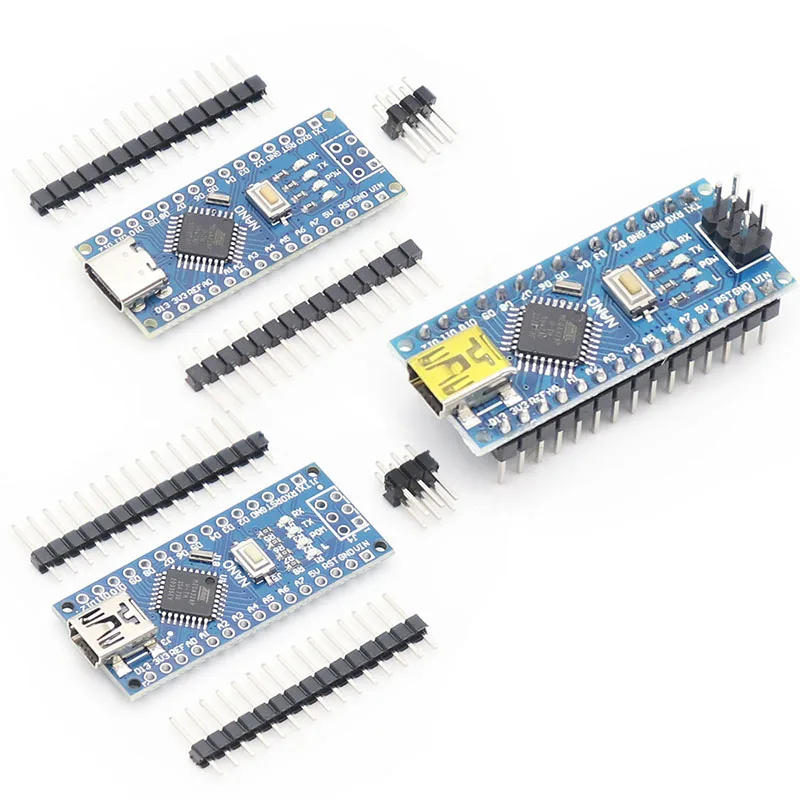 1PCS Promotion For arduino Nano 3.0 Atmega328 Controller Compatible Board WAVGAT Module PCB Development Board without USB V3.0