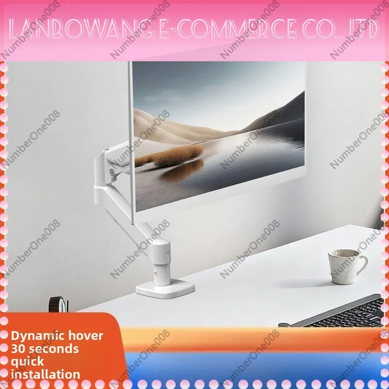 Dual Monitor Stand Fit for 13 to 32 Inch Screens Adjustable Height Freely Rotating Desktop Monitor Arm for Home Office