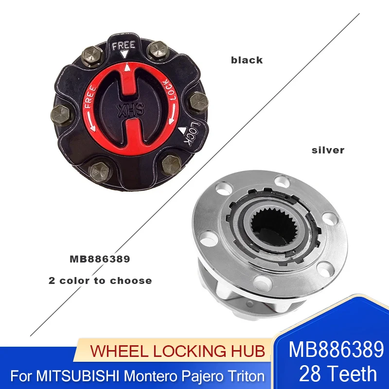 wheel lock hub 28 teeth Car Front Manuel Clutch Shaft  For MITSUBISHI Montero Pajero Triton Pick Up L200 4x4 L300 4x4