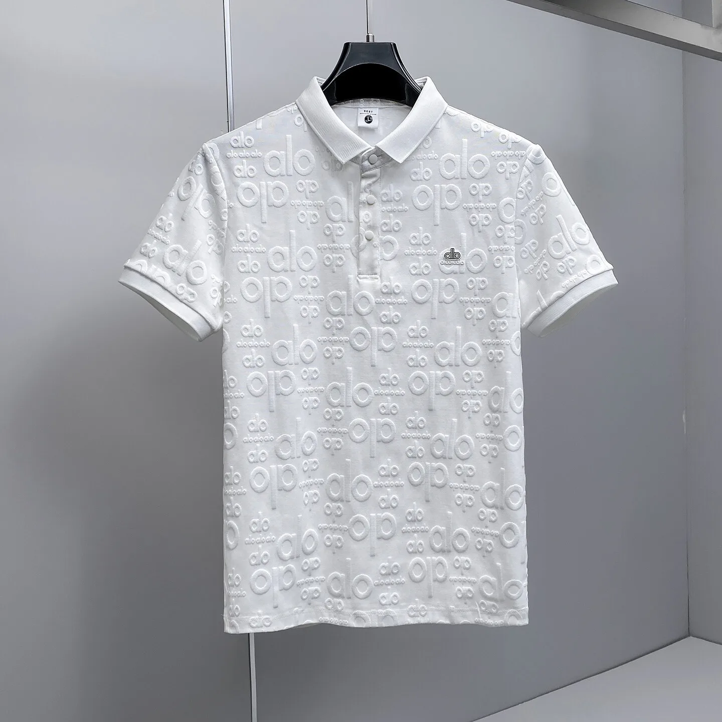 

2026 New Summer irt Men's f Sve Embroidered Collar T-irt Stand Fit Polyester Fiber Anti-Wrinkle Ele Sle