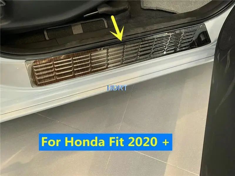 

Car Styling For Honda Fit Jazz City GR9 2020 + Door Sill Scuff Plate Step Welcome Pedal Cover Protector Decoration Accessories