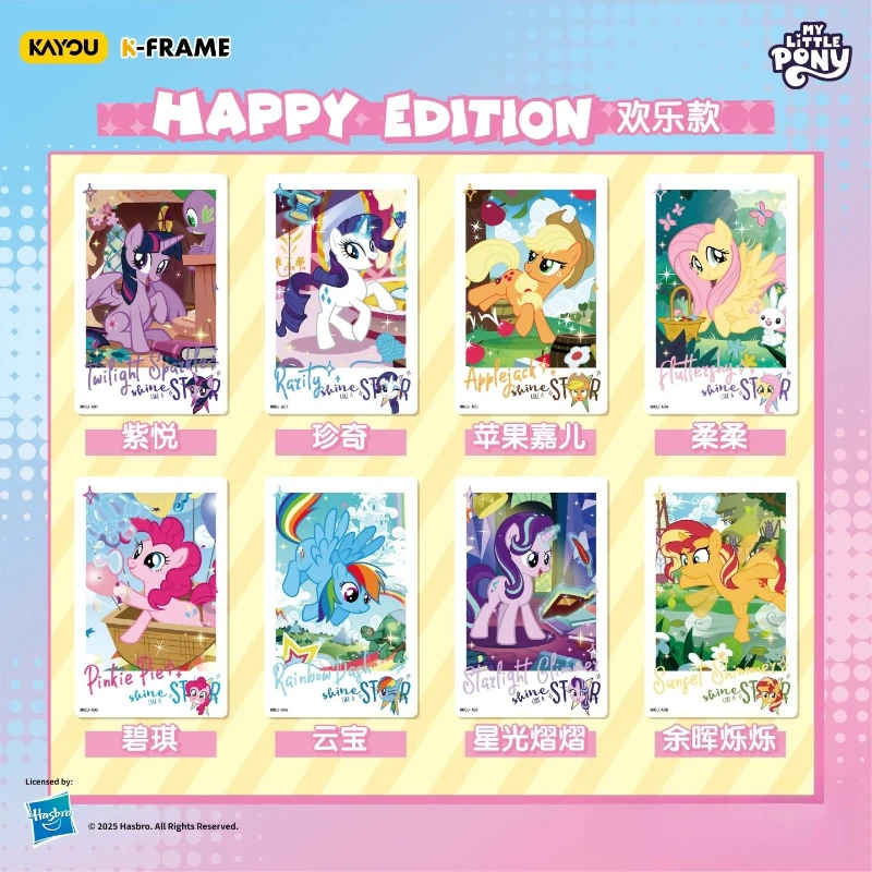 KAYOU Oryginalne Miniaturowe Scenki My Little Pony i Karty Fotograficzne Polaroid Postacie z Anime Śliczna Księżniczka Zabawka Prezent Oryginalne Pudełko