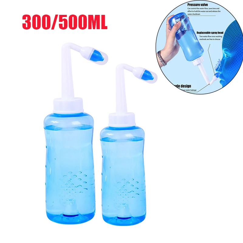 

300/500ML Nose Wash Cleaner Nasal Irrigator Rinse Bottle Nose Protector Avoid Allergic Rhinitis For Adults Children Neti Pots
