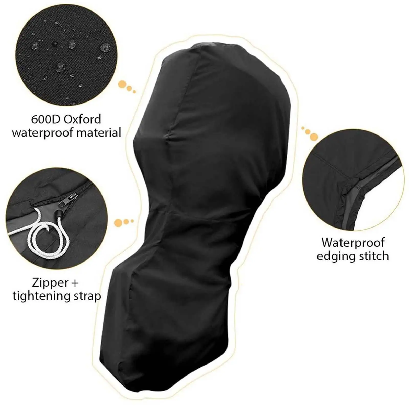 

Lightweight Outboard Cover Anti Scratch Dustproof Engine Hood Replacement for Marine Use