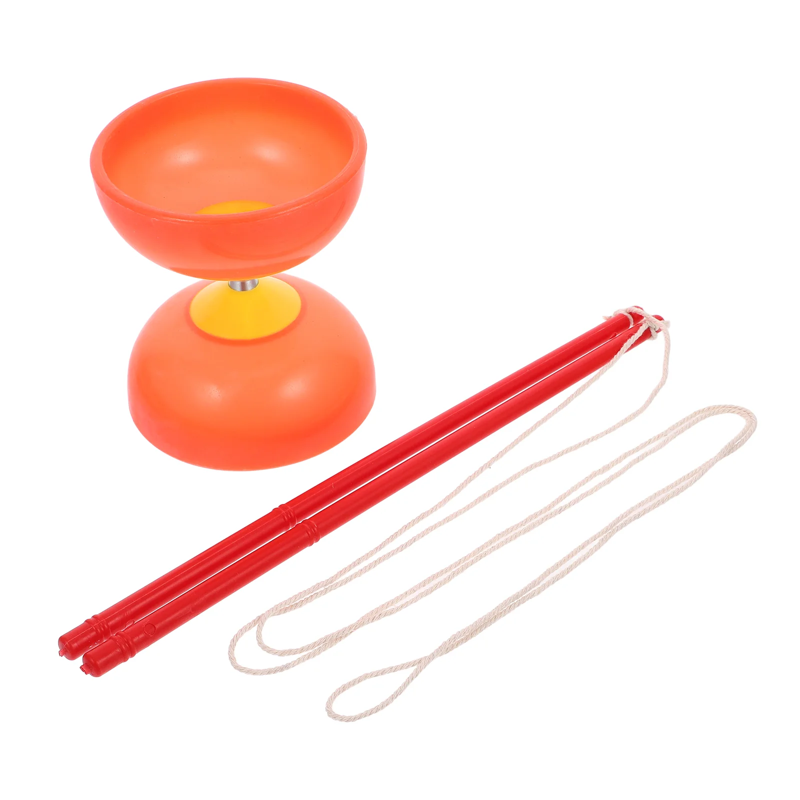 Diabolo Fitness Equipment Coordination Kids Sports Ball Yoyo Toys Soft Rubber Bamboo Stick Chinese Elder Toddler