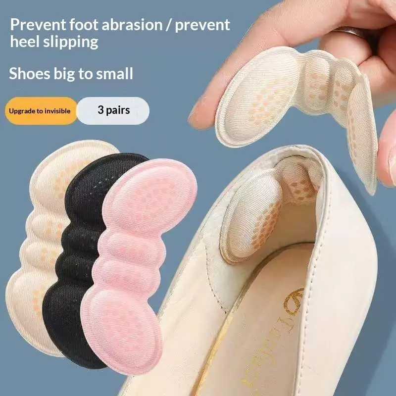 4Pcs Heel Pads Anti Slip Soft Heel Grips Liner Cushions Inserts for Women High Heels Loafers Sneakers Prevent Blisters