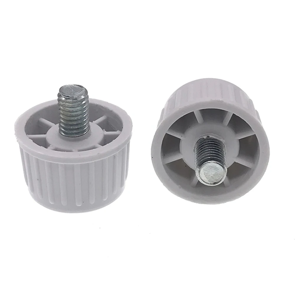 2 قطعة الثلاجة الفريزر قدم مع ارتفاع قابل للتعديل المسمار قضيب أسفل وسادة القدم الرطوبة واقية الجدول كرسي الساق حامل