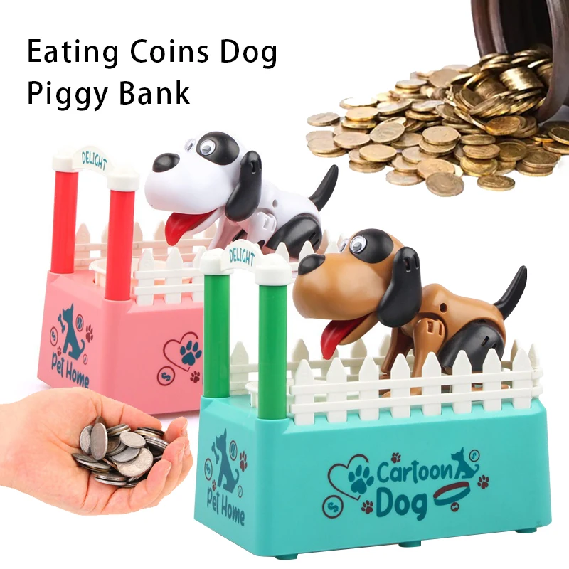 

Coins Savings Can, New Type of Money Thief Dog, Dog Piggy Bank Toy, Chinese English Electric Music Coin Piggy Bank