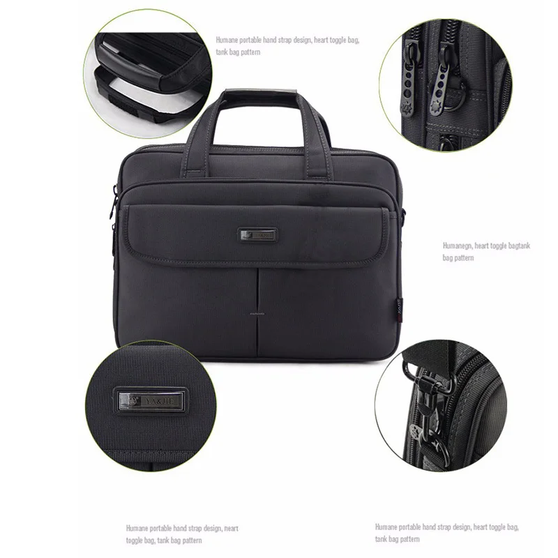 Business Men's Briefcase Laptop Bag Portable Shoulder Large-capacity Waterproof Oxford Cloth Handbag High Quality Messenger Bags