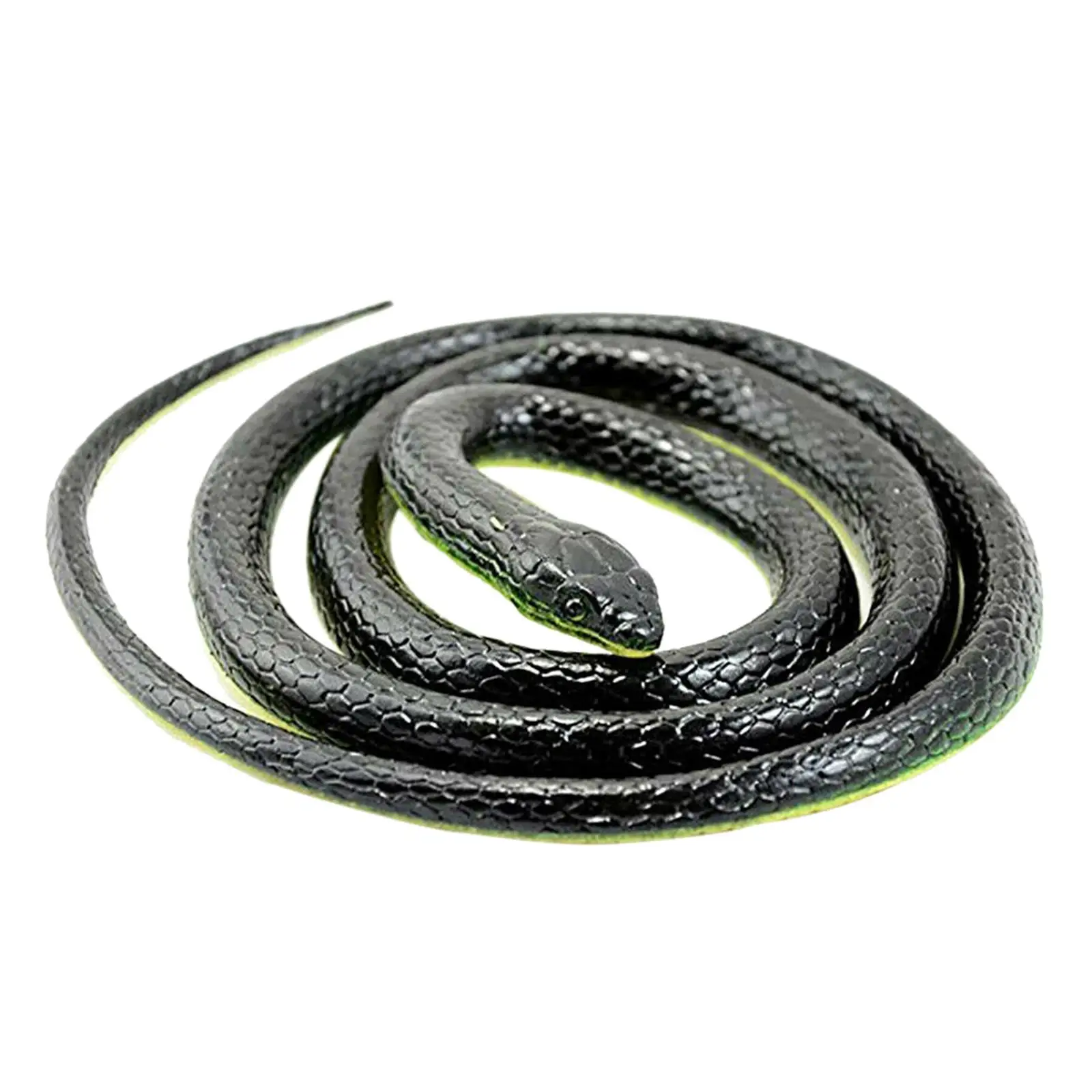 Large Simulation Snake 120cm Soft Rubber Gag Toy Realistic Fake Reptile for Pool Party Bathtub Floater April Fool Prank