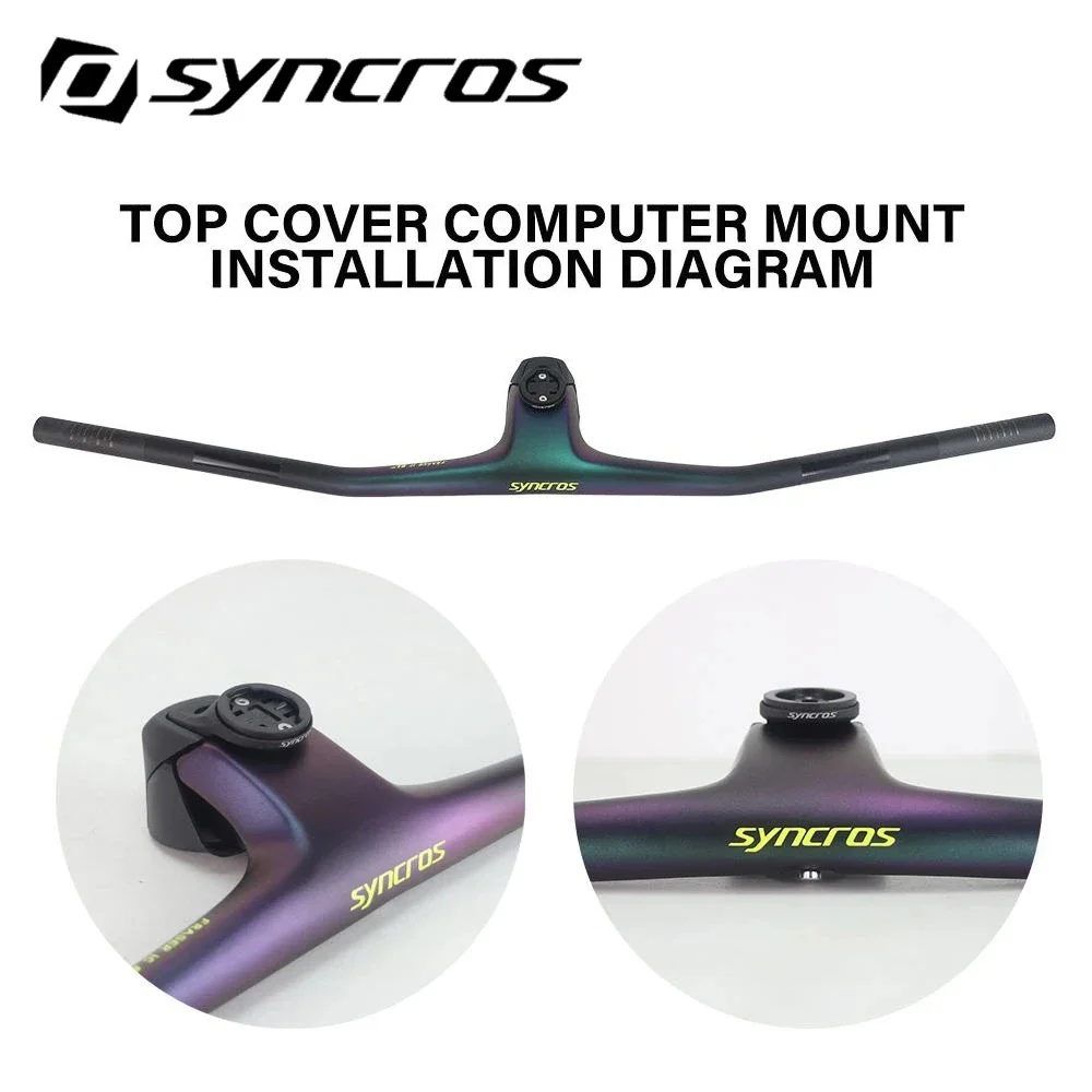 

SYNCROS carbon handlebar IC SL WC Chameleon -20° Full Carbon Integrated Cockpit MTB Handlebar 680-740mm With 10° Computer Stand