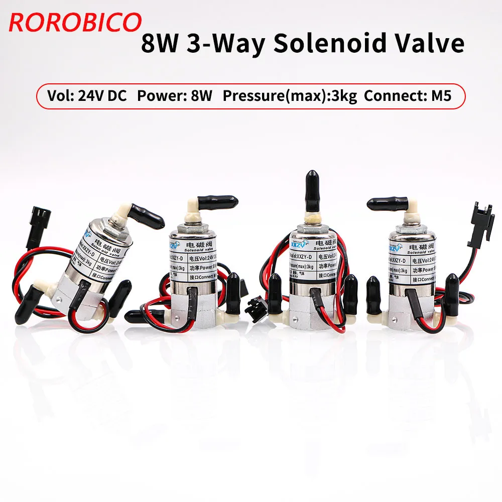 

8W 24V Solenoid Valve for Vista Gongzheng Wit-color Infiniti JHF Printer 3-Way Electronic Valve Magnetic Valve printer Air Valve