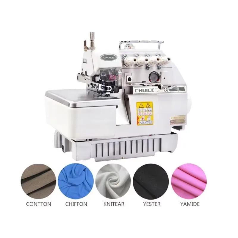 Golden Choice GC747 Máquina de coser industrial overlock de cuatro hilos con accionamiento directo de alta velocidad