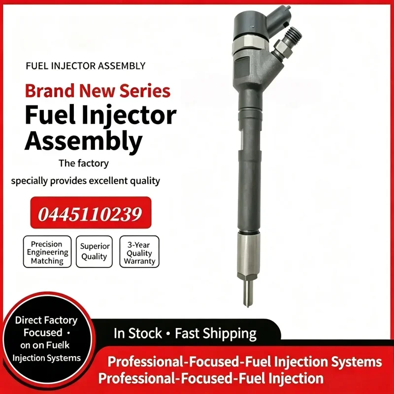 Новый форсунка Common Rail 0445110239 0445 110 239, дизельная форсунка Common Injection, запчасти для дизельных двигателей автомобилей, 1980 H2/