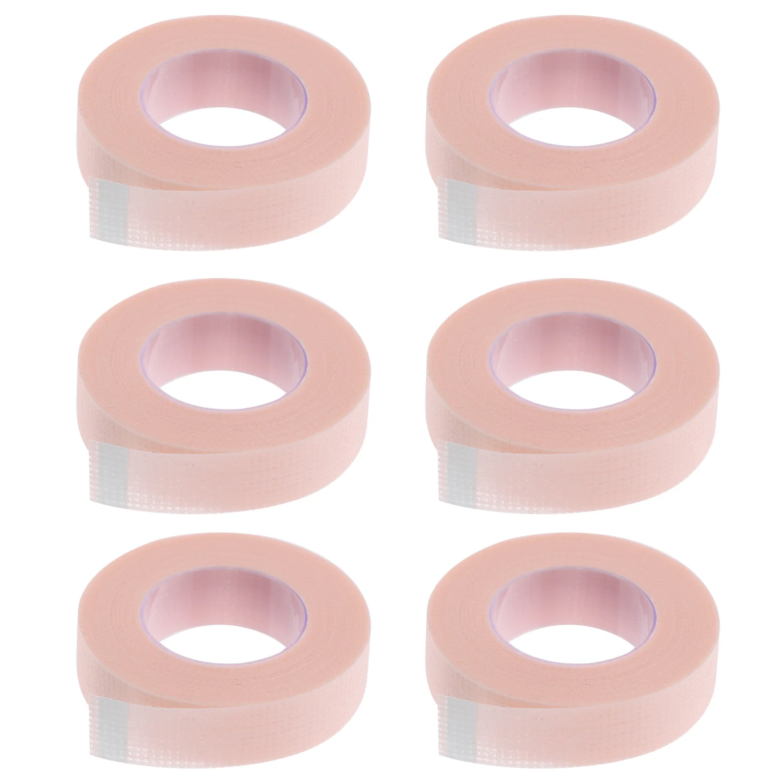 

6 Rolls Pink Eyelash Tape No Pain Lash Extension Isolation Patches for Professional Personal Use Grafting Tapes