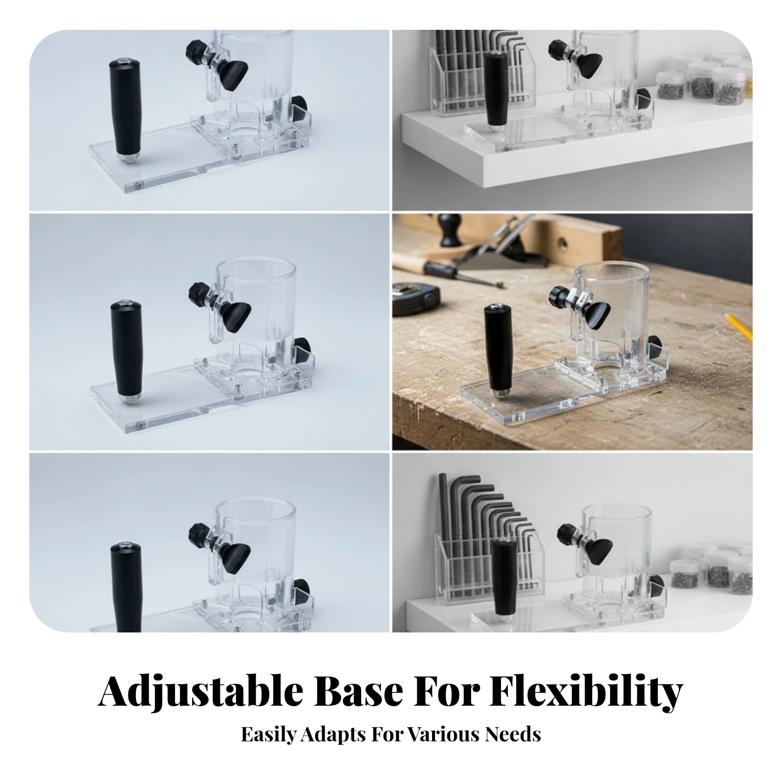 clear-acrylic-router-base-plate-transparent-trim-router-base-woodworking-tool-part-locking-knobs