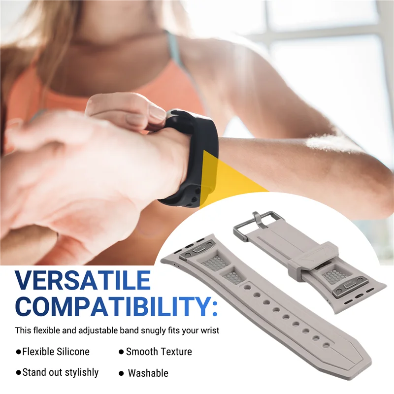 ZIZI Strap For  Watch Band 49Mm Rubber Sport Bracelet Wristband Replacement Accessories