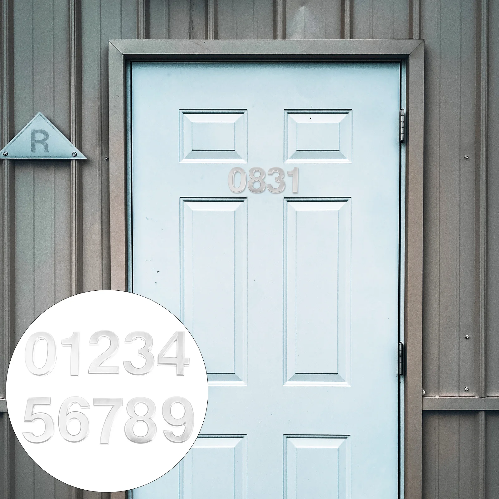 

10 Pcs Digital Number Mailbox Decal Halloween Numbers Hotel Door Stickers