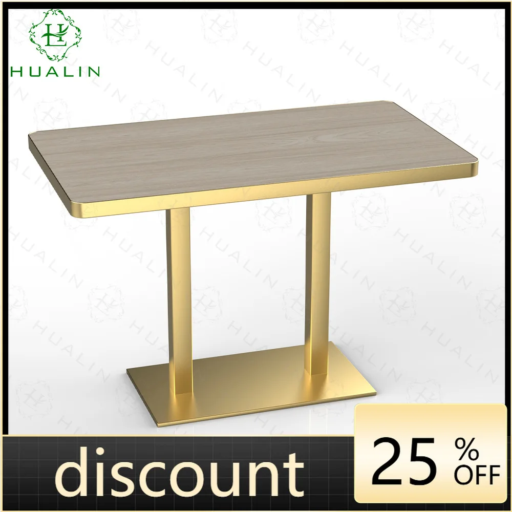 LMM light luxury villa anti-scalding thickened rock slab rectangular hotel special dining table