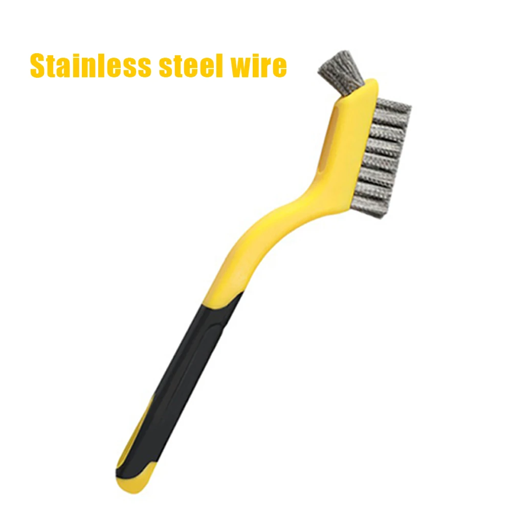 1 Pc Wire Brushes Steel Copper Brush Industrial Manual Tools With Curved Handle Cleaning Brush Household Cleaning