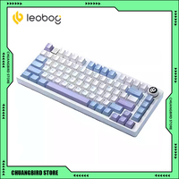 LEOBOG Hi75 Mechanical Keyboards Hot Swap Aluminum Alloy Gasket Wired Customize Portable Gaming Keyboard E-sports Office Gifts