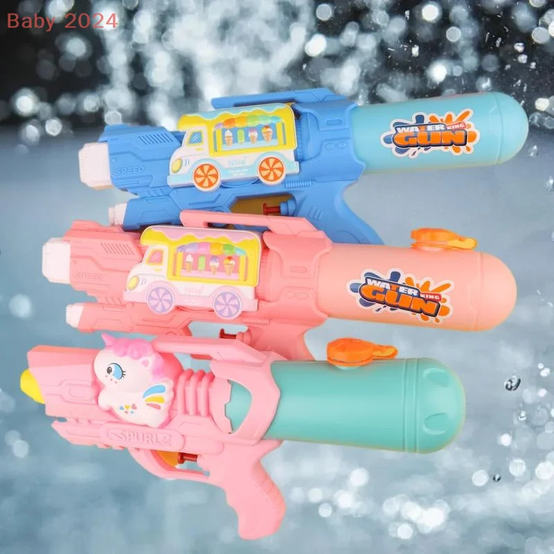 Set Child Sugar Cart Portable Peak-Summer High Pressure Water Shooter Outside Beach Water Clash Adult Game Pieces