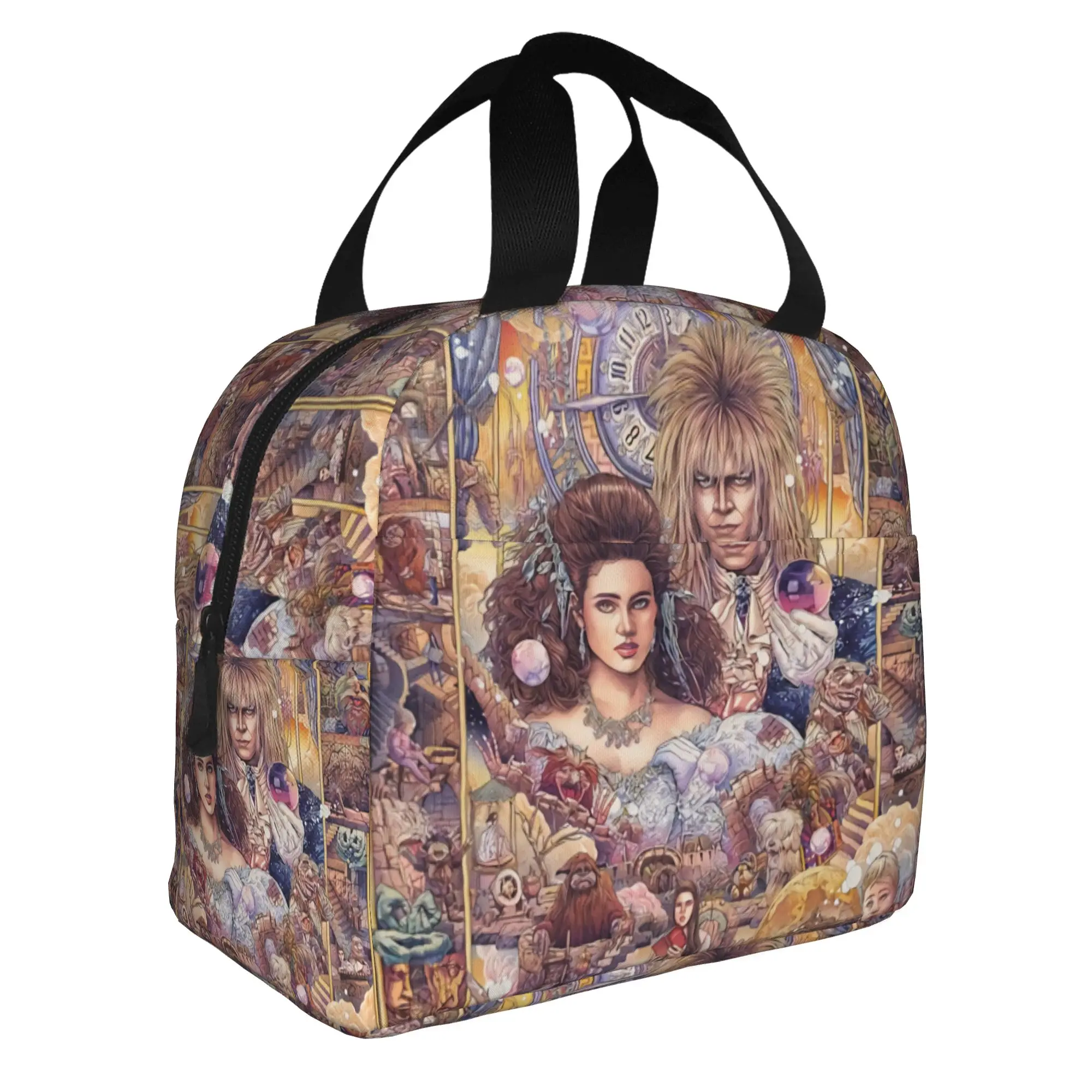 Kawaii Fantasy Film L-Labyrinths Pencil Case for Large Storage Jareth The Goblin King Movie Pencil Pouch School Accessories