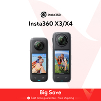 Insta360 X4 360 8K Video 2290mAh 2.5'' Touchscreen 10m Waterproof Removable Lens Guards Russia in stocks
