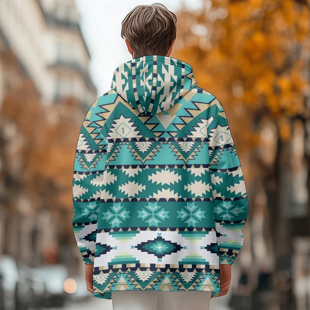 Veste matelassurera en coton à motif graphique vert et blanc pour hommes, vêtements d'hiver, poche à imprimé plumes, fermeture éclair, neuf