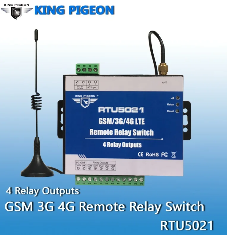 Imagem -03 - Interruptor do Relé Gsm Sms Controlador Remoto sem Fio Rtu5021 Saídas