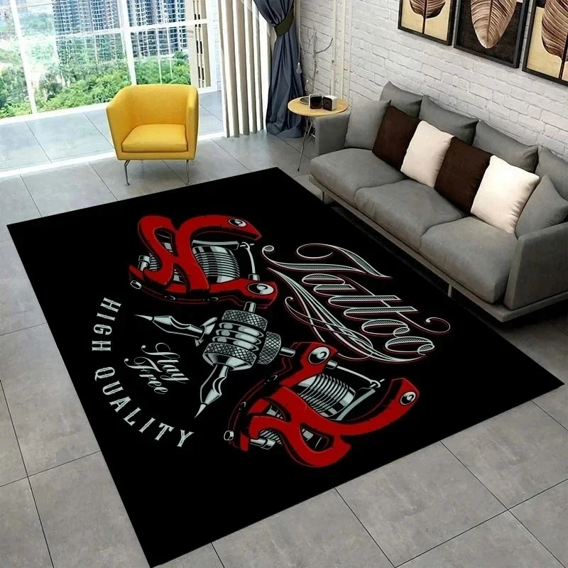 Tattoo Studio Carpet Mystic Witchcraft Carpet for Living Room Decorations Sofa Table Large Area Rugs Tattoo Studio Doormat Decor