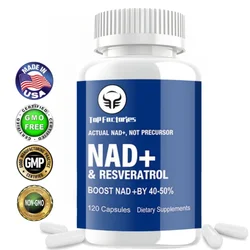 Top Factories NAD+ Supplements, Supplements with Resveratrol + Vitamin B3, Nad Plus Boost Supplements - Supports Cellular Health