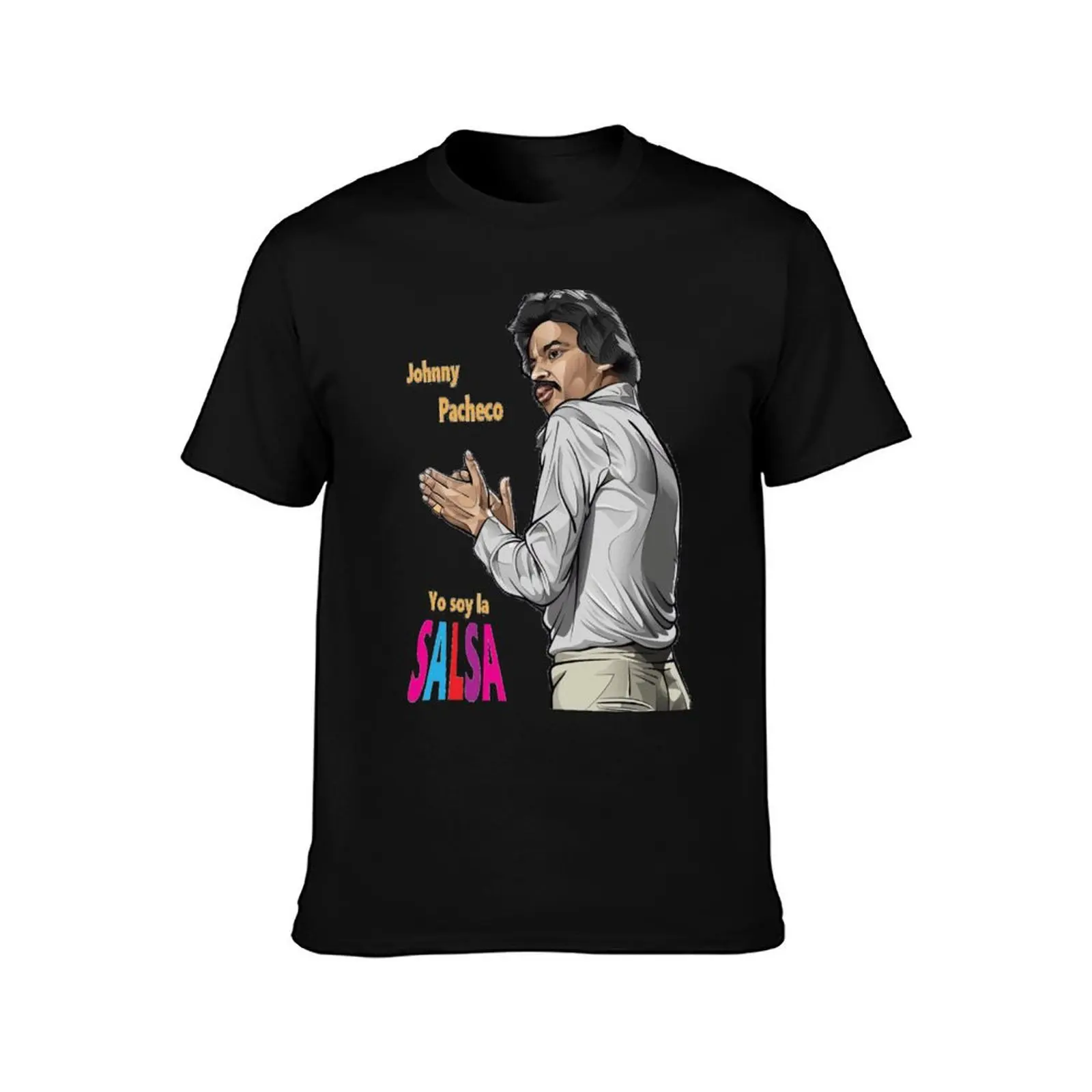 Johnny Pacheco - Yo soy la Salsa T-Shirt Soft Basic Cotton Short Sleeve Tee T-Shirt