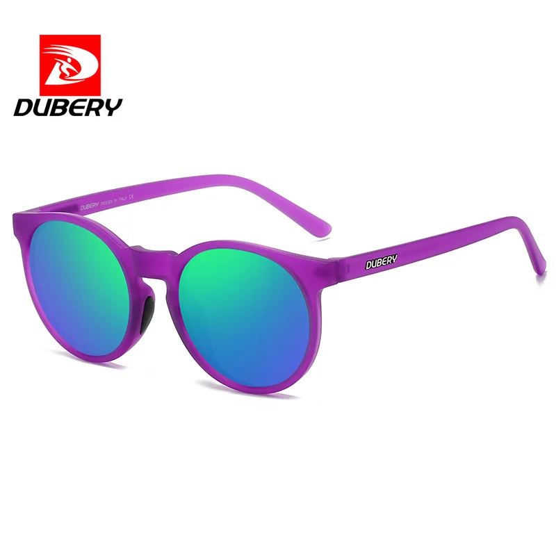 DUBERY Brand Pink Polarized Sunglasses Bright Comfort PC Round Frame Holiday Travel Women Glasses Most Fashion Gift for Girls
