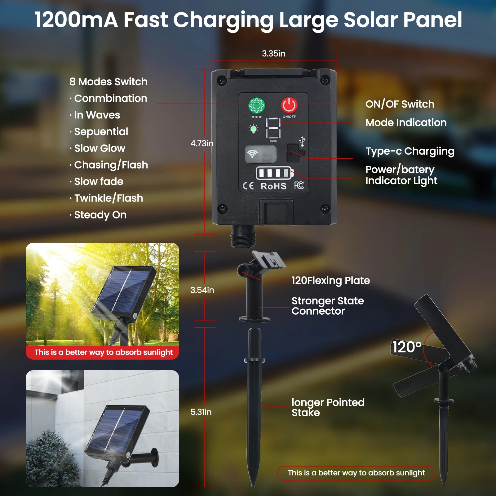 IP68 Wodoodporna taśma LED zasilana energią słoneczną 12V Ściemnialna taśma LED COB z pilotem Elastyczna taśma COB Wstążka Wewnętrzny wystrój