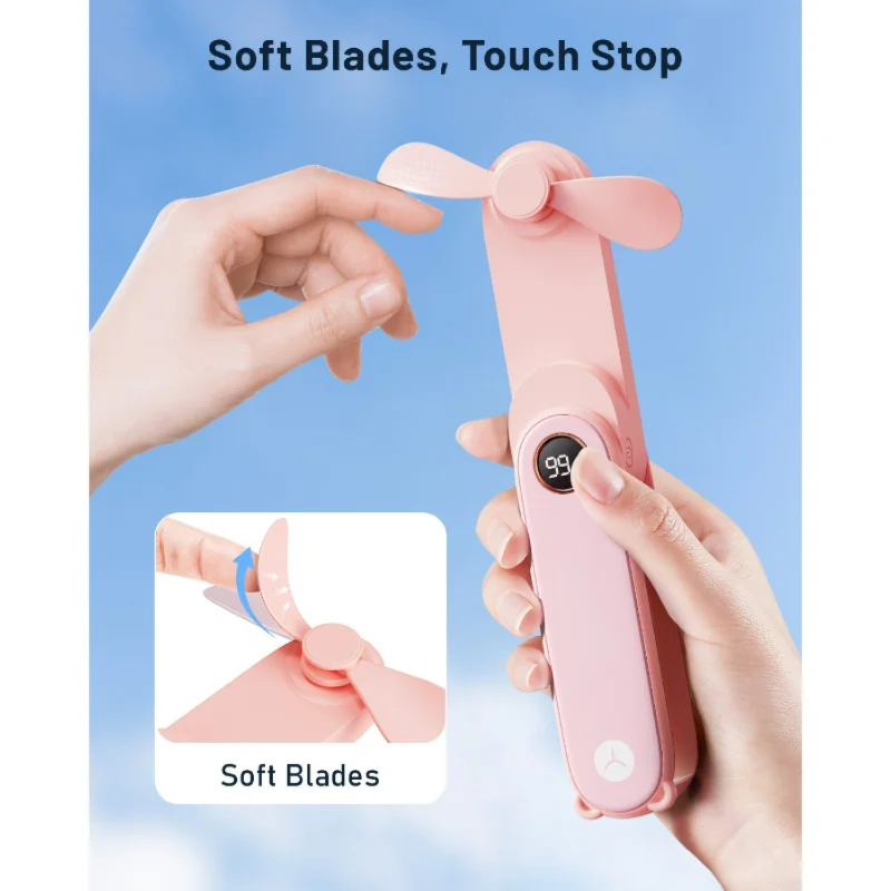 SWEETFULL Ventilatore USB di tipo C wireless portatile ultra mini leggero e compatto