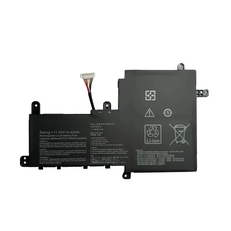 B31N1729 Li-ion Laptop Battery For ASUS S5300F S5300U S4300U X530FN Rechargeable Replacement Notebook Battery