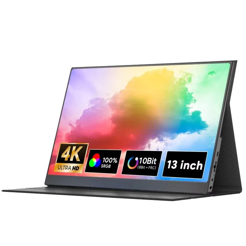 

E13U 2025 Best Seller 13.3 Inch IPS LCD 3840x2160P 4K Portable for Laptop/PC/Phone USB Touch Screen Dual Speakers