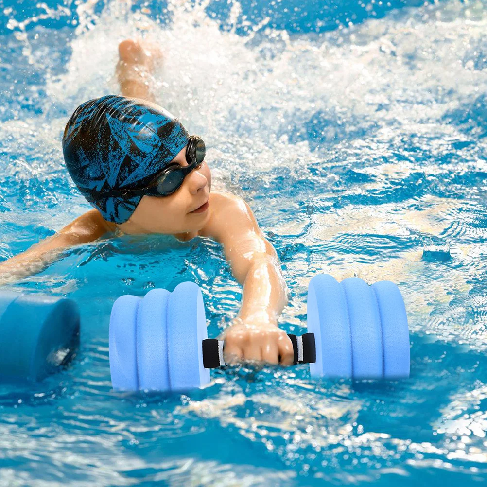 

2Pcs Eva Floating Buoyancy Dumbbells Threaded Water Exercise Equipment Pool Fitness Weights for Swimming Aerobics Workout