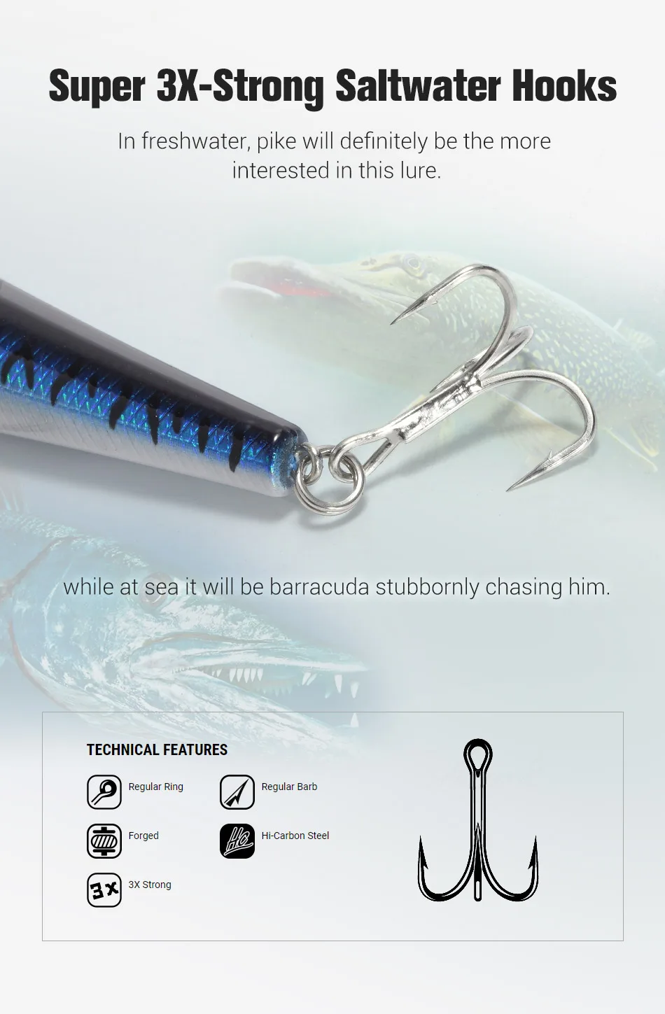 NOEBY Slim Lance Minnow 150 mm 23 g Angelköder Schwimmende Wobbler Künstlicher harter Köder für Hechtbarsch Jerkbait Angelköder – Detail 5