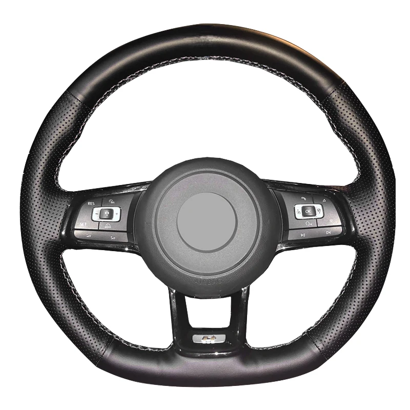 

Автомобильный чехол на руль для Volkswagen VW Golf7 GTI GolfR MK7 VW Polo GTI Scirocco, на заказ, сделай сам, рулевая пленка из микрофибры