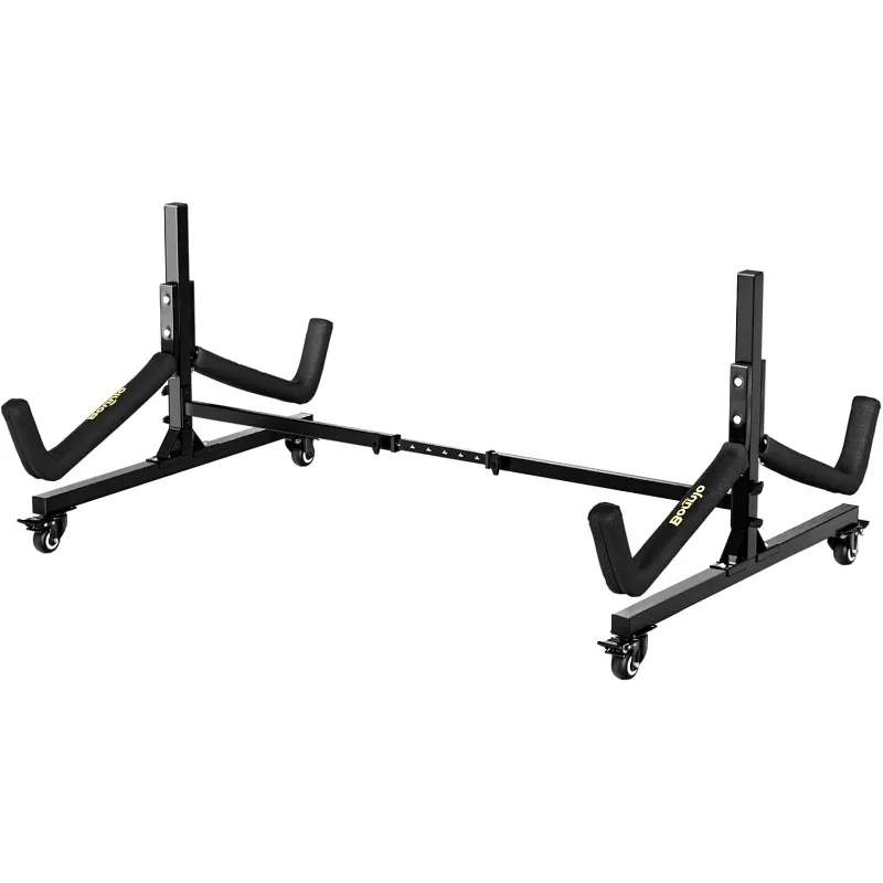 

Bonnlo Kayak Stand Freestanding Storage Rack for Kayak Canoe Boat Paddle Board SUP Surfboard w/ Lockable Wheels Wide Adjustable