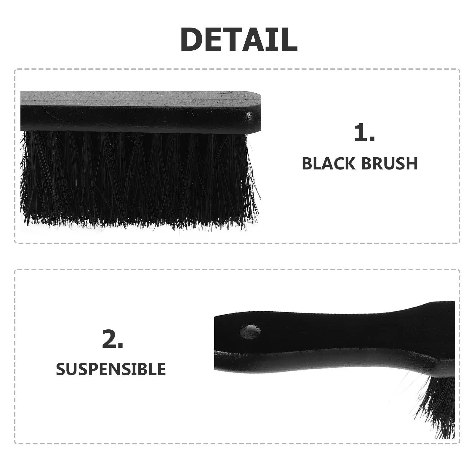 Premium Fireplace Brush with Ergonomic Anti-Slip Handle Dense Soft Bristles for Hearth Stove Cleaning Fireplace Tools Set Indoor