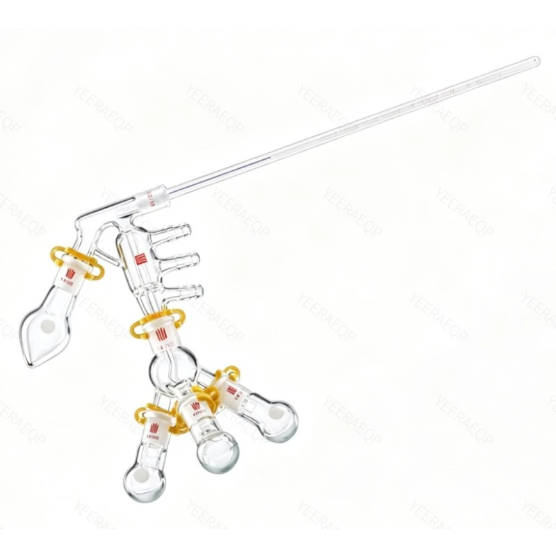 SYNTHWARE Micro Distiller/Set, Grinding mouth of thermometer 10/18, Joint 14/20,19/22, 10mL+3x5m/3x10mL Borosilicate Glass,ZH10