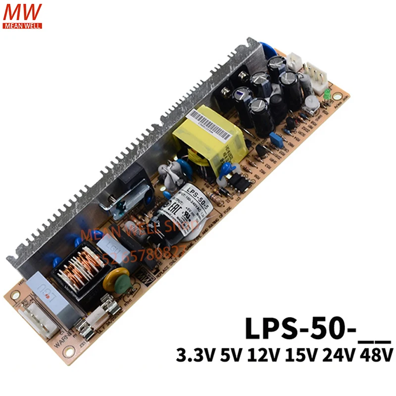 MEAN WELL 50W Single Output Switching Power Supply LPS-50-3.3 LPS-50-5 LPS-50-12 LPS-50-15 LPS-50-24 LPS-50-48