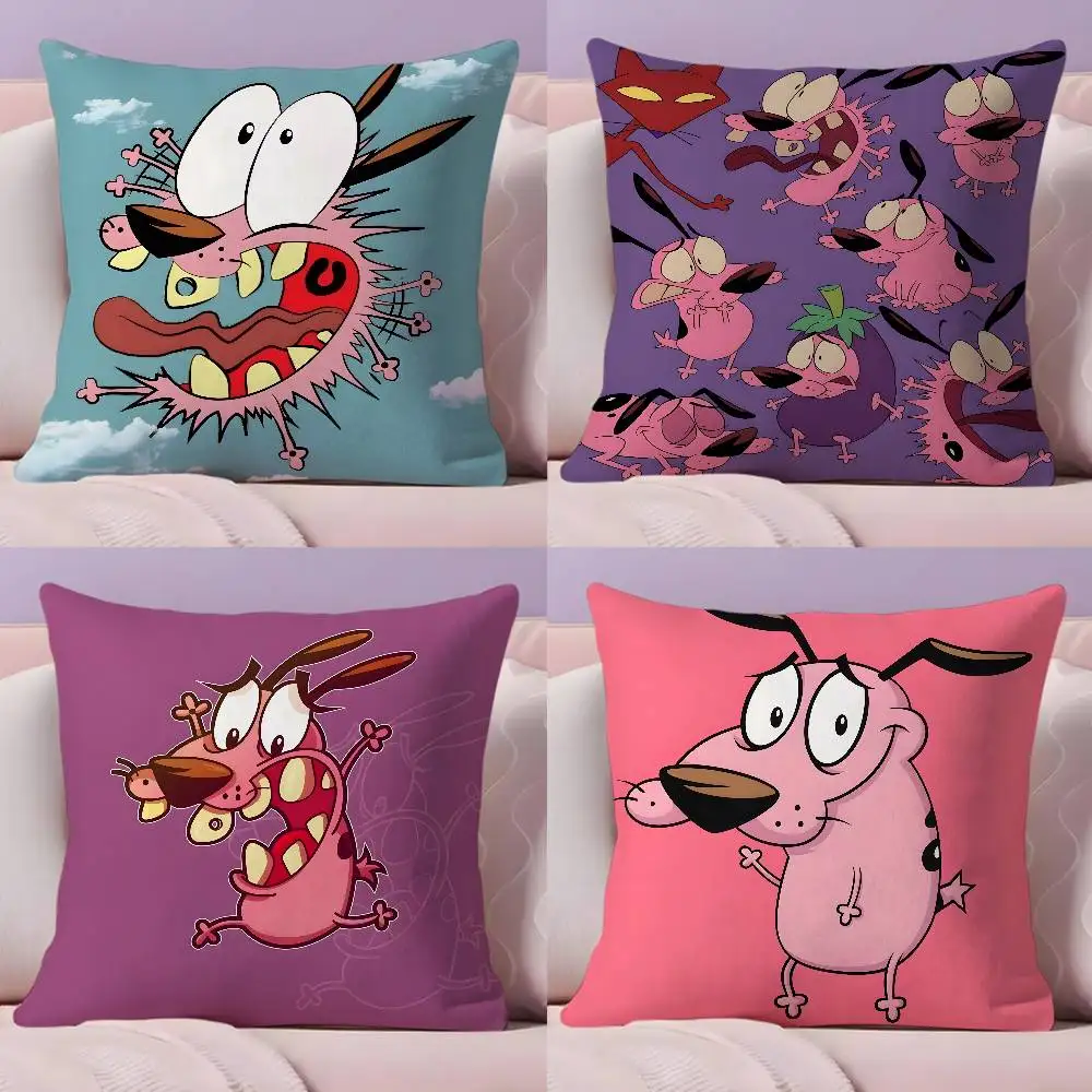 Courage the Cowardly Dog Pillow Case Pillowcase Ultra Soft Skin Friendly Fabric Cloud Like Comfort & Concealed Zipper