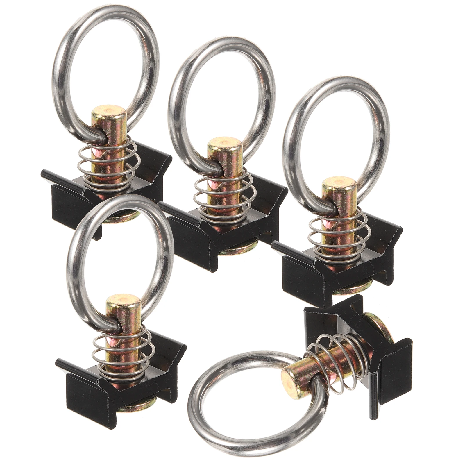 

5pcs Hanging Ring Accessories Single Stud Steel Durable Rustproof Deformproof Terrain Freight Cold Chain Vehicles